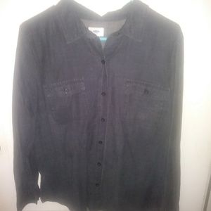 Old Navy Dark Denim Button Down